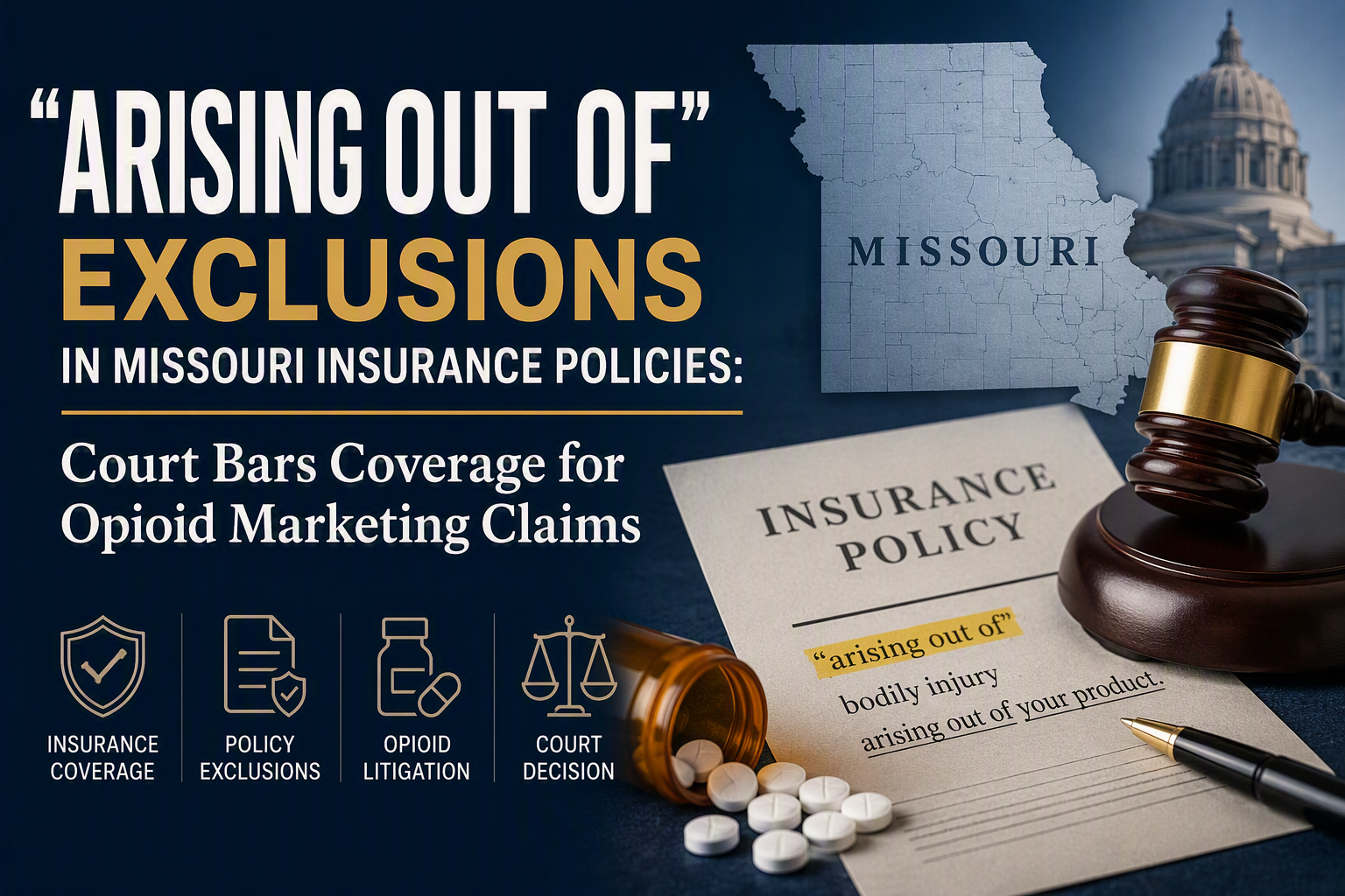 “Arising Out Of” Exclusions in Missouri Insurance Policies: Court Bars Coverage for Opioid Marketing Claims